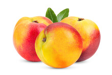 Nectarine Fruit Isolated On Transparent Png