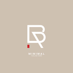 Wall Mural - Letter BR, RB logo and icon design template