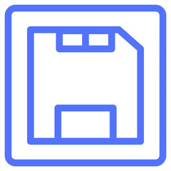 Wall Mural - floppy floppy disc save line icon