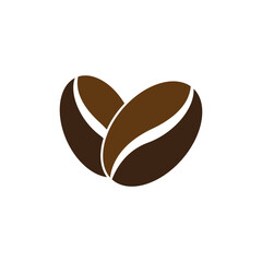 coffee beans icon logo vector design