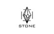 gem and stone logo design templates