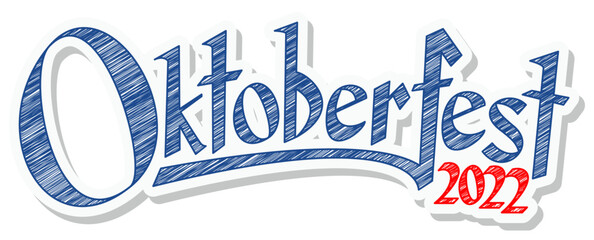 Wall Mural - Header with text Oktoberfest 2022