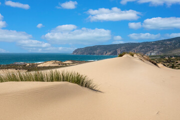 Guincho beach sand dunes