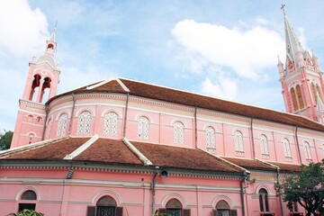 Tan Dinh Church - the Pink Catholic Church in Ho Chi Minh City, Vietnam