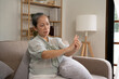 © PaeGAG - sick old senior woman suffering from stomachache, diarrhea, constipation, food poisoning, stomach cancer concept