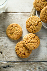 Wall Mural - Traditional homemade oatmeal cookies