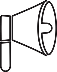 Wall Mural - png megaphone web icon isolated	