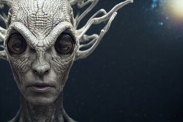 alien extraterrestrial martian. generative ai