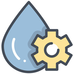 Wall Mural - water, energy, setting, water, waterproof, clean, drink, drop, management, icon, illustration, vector