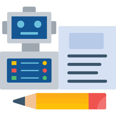 Canvas Print - Bots Copywriting Icon