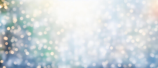 Wall Mural - White Blurry Sparkling Bubbles Bokeh Concept Celebration Background, Digital Artwork, Concept Art