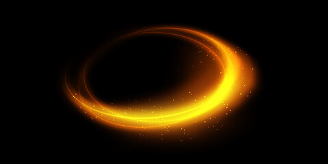 Wall Mural - round frame. plasma magical portal. circle light effect.