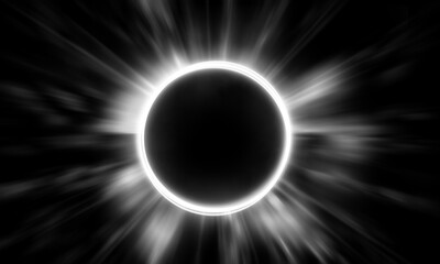 Wall Mural - round frame. plasma magical portal. circle light effect.