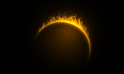 Wall Mural - circle light effect background. swirl glow magic line trail. light effect motion