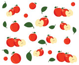 Fototapeta  - seamless pattern with fruits