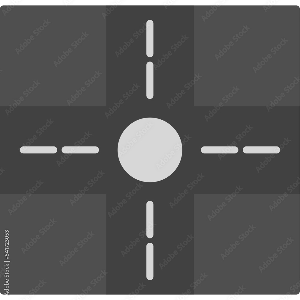 Crossroad Icon Stock Vector | Adobe Stock