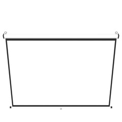 Canvas Print - 3d rendering illustration of an hanging projection screen