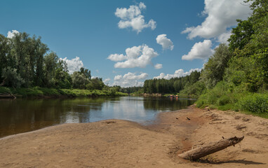 Poster - Coast of river Gauja.