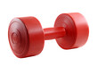 one red dumbell, png file