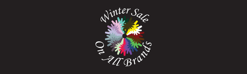 Winter sale on all brands banner template with snowflakes, winter season is coming,  get ready to shop, Vector illustration.