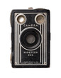 © Anja Kaiser - vintage black box camera from the 1920s, classic elegant art deco design, manufactured in the USA (company name changed) - isolated design element for retro collage art and thelike