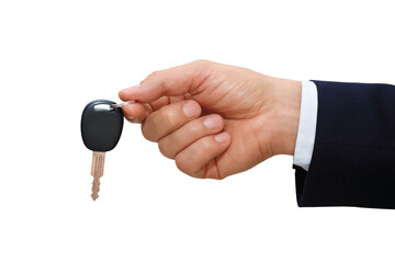 Wall Mural - gesture series: hand holding car key.