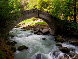 Fototapeta  - Dorea Baltea River, Pre-Saint-Didier, Italy