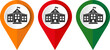 Map pin for school location.