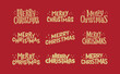 © Matias - Merry Christmas lettering typographic design. Xmas holidays text design.