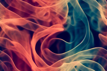 Wall Mural - 3d repeating pattern inspired by rolling smoke