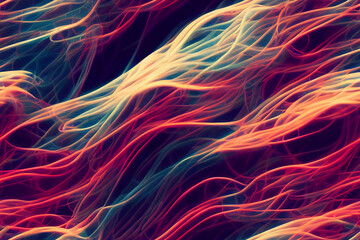 Wall Mural - 3d repeating pattern inspired by rolling smoke
