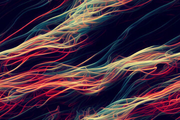 Wall Mural - 3d repeating pattern inspired by rolling smoke