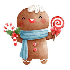 Wall Mural - christmas ginger man