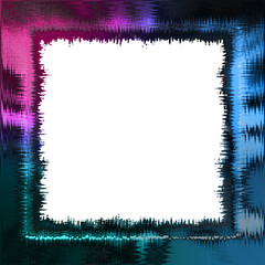 Abstract transparent gradient grunge texture border element.