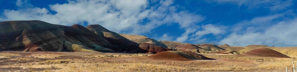 Poster - Morning sunlight hits the painted hills in eastern Oregon. 