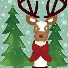Christmas Balls. Vector Illustration. Tree Branch. White Snowflakes. New Year Holidays. Christmas Tree Decoration