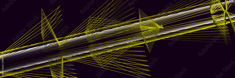 Abstract black and yellow background with lines Stock Vector | Adobe Stock