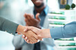 © Wesley J/peopleimages.com - Architect shaking hands, client partnership and office agreement meeting, thank you and construction team deal. Handshake developer, contractor and designer negotiation, collaboration and b2b support
