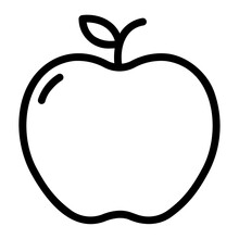 Apple Outline Icon