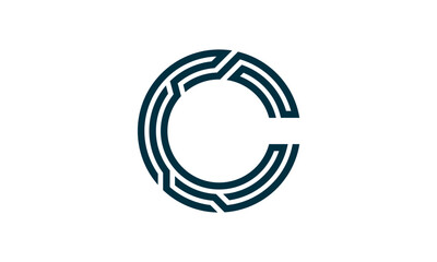 Sticker - C digital logo