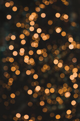 Wall Mural - holiday defocused background with bokeh lights.