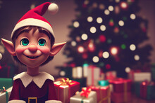 Christmas Elf 3d Illustration