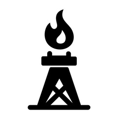 Sticker - fire, gas, industry, oil, oil rig, oilfield, power, icon, tower, vector, illustration, symbol, sign, energy, blaze