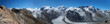 Panorama Monte Rosa Massiv mit Gletschern