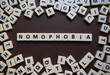 Letters spelling out nomophobia