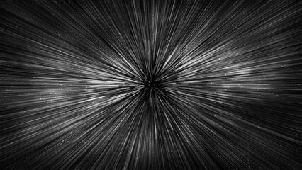 Wall Mural - hyperspace speed effect in night starry sky. bright black galaxy, horizontal background