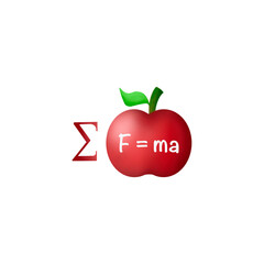 Illustration of physics, Newton's laws of motion, Newton's second law of motion describes the relationship between an object's mass and the amount of force needed to accelerate it