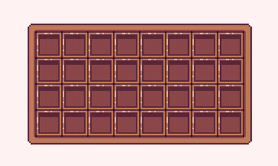 RPG inventory pixel art. Backpack slots, interface boxes design collection. 8 bit sprite. Game development, mobile app.  Isolated vector illustration.