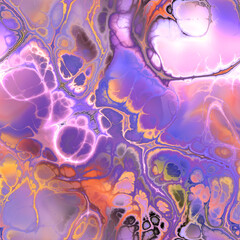 Wall Mural - atmospheric purple multi marbled seamless tile