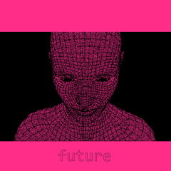 Aufkleber - 3D vector illustration of the human face. Conceptual image of the artificial intelligence.